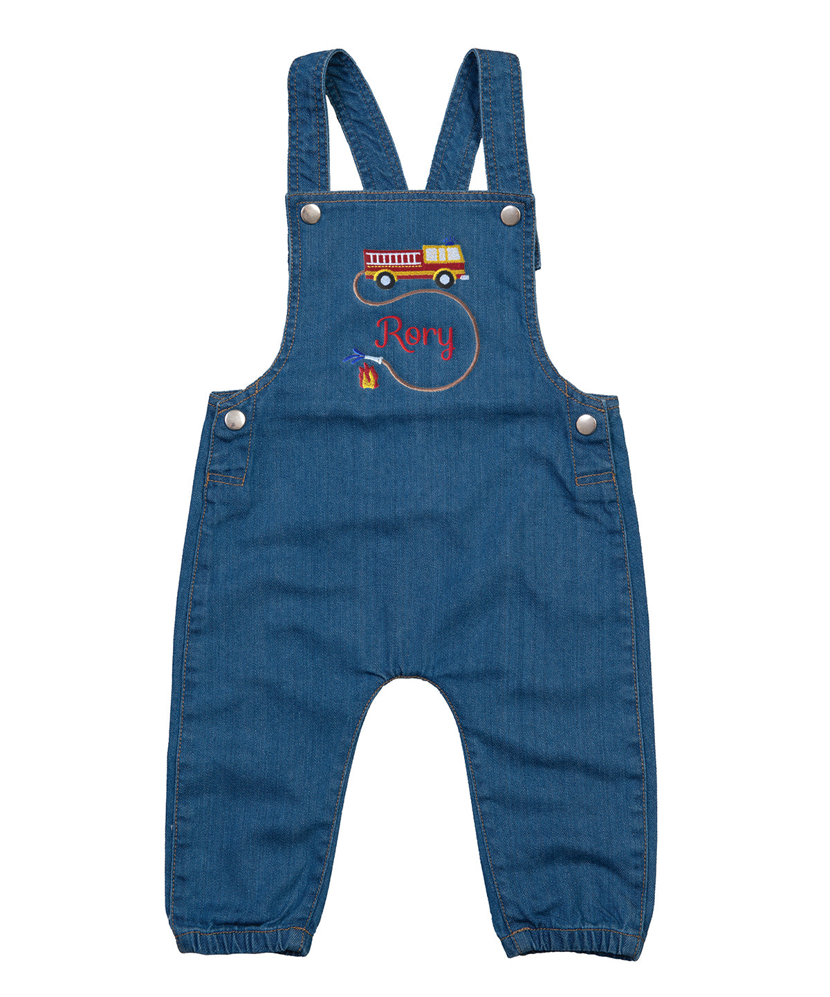 Baby Fire Engine Dungarees