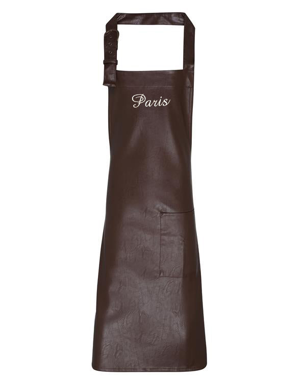 Faux Leather Apron