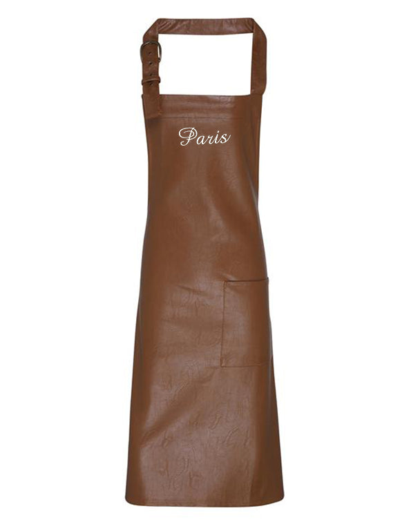 Faux Leather Apron